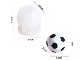 Molde silicona pelota futbol